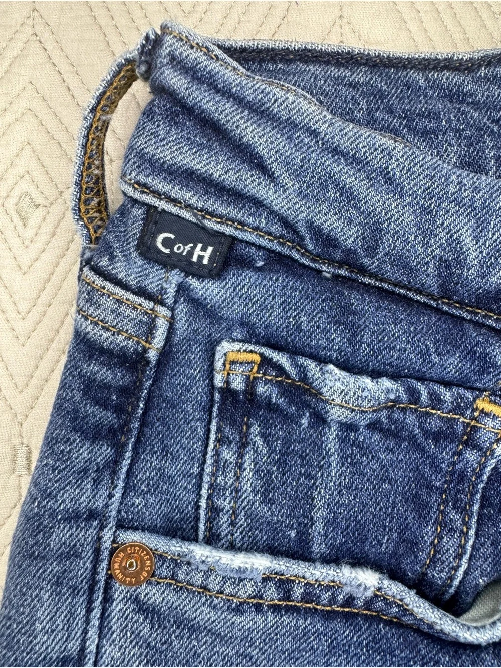 CITIZENS OF HUMANITY charlotte high rise straight jeans Medium Wash Size 25